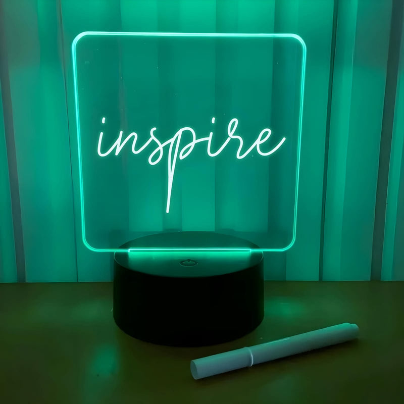 LumiBoard – Luminária Lousa De Mesa Com Led E Caneta para Escrever