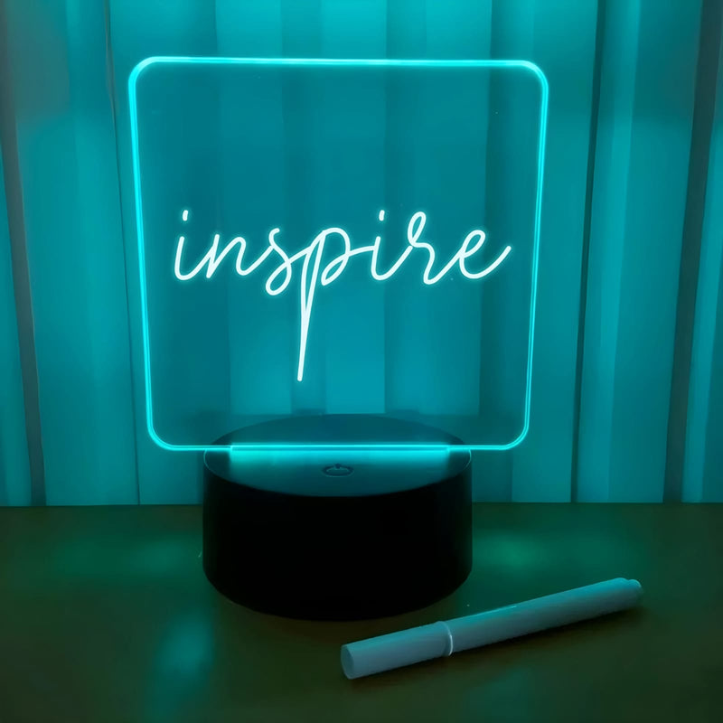 LumiBoard – Luminária Lousa De Mesa Com Led E Caneta para Escrever
